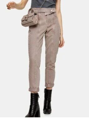 Topshop foldover high waisted Mom jeans size 25